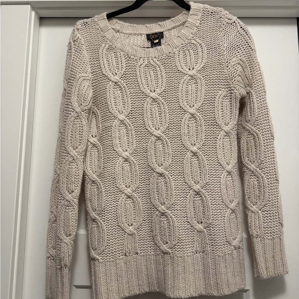 Dex Cable Knit Sweater - Cream